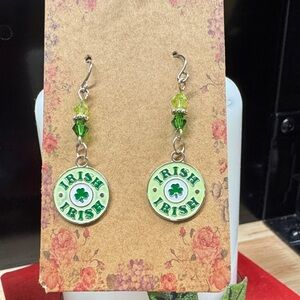 St. Patrick’s Day Green Irish Drop Earrings 3/$22